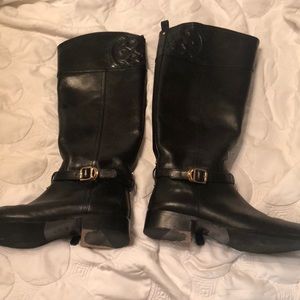 Tory Burch black boots- worn once